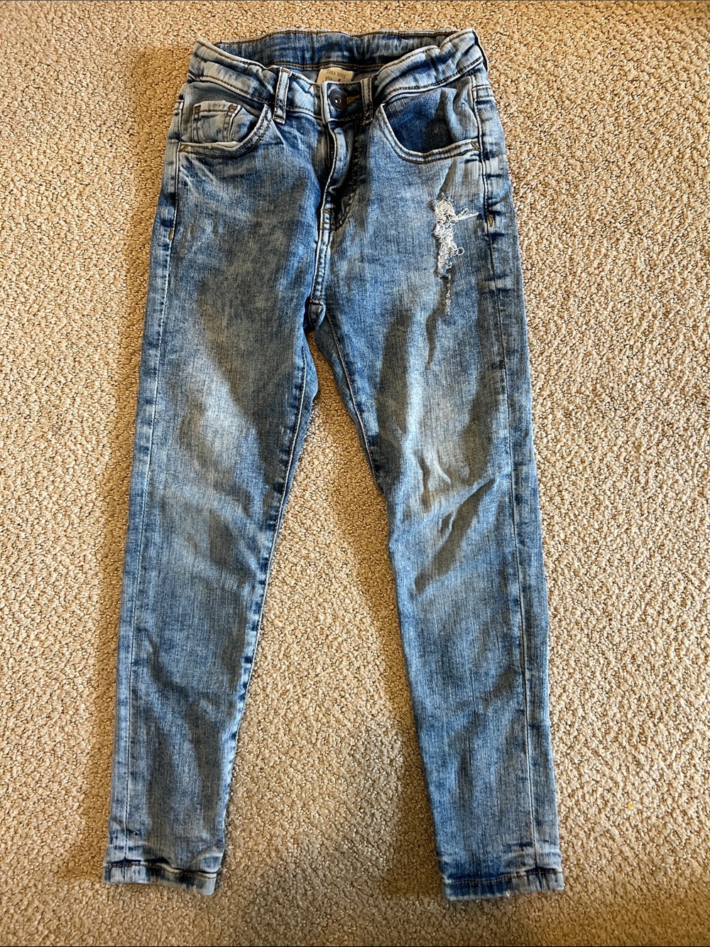Zara Light Blue Distressed Kids Jeans
